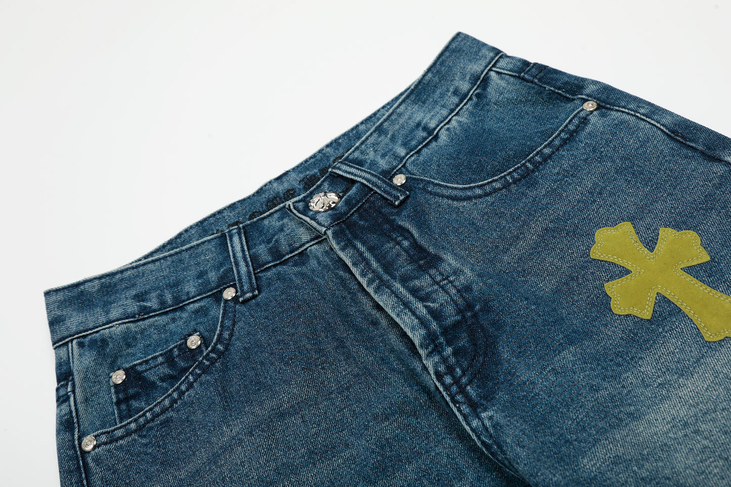 Chrome Hearts Limited edition colorful leather multi-color high street work jeans