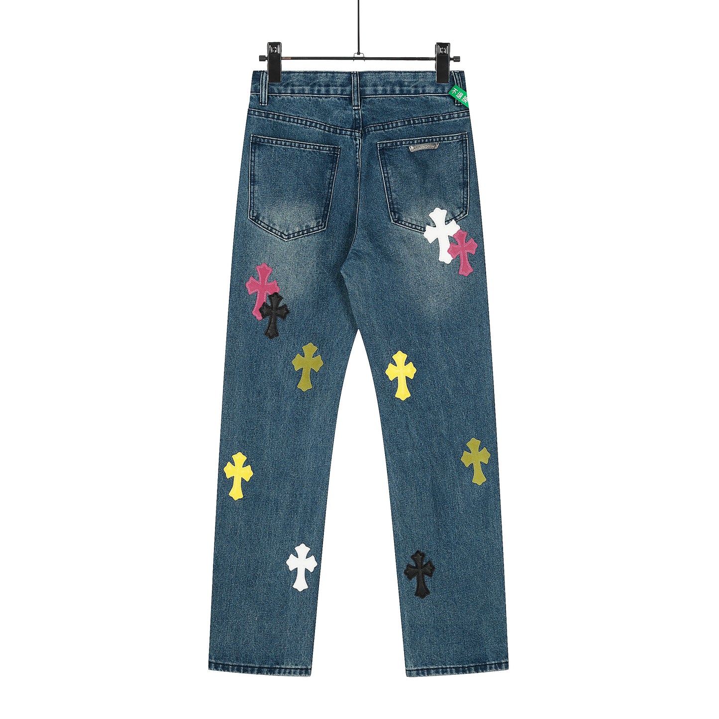 Chrome Hearts Limited edition colorful leather multi-color high street work jeans