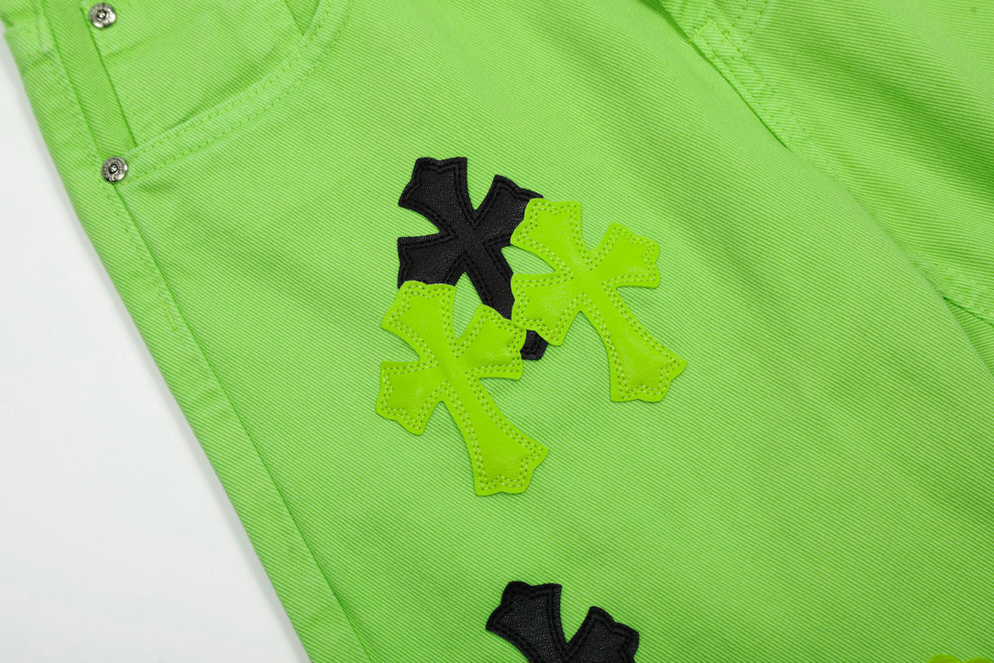 Chrome Hearts Limited edition green cow jeans