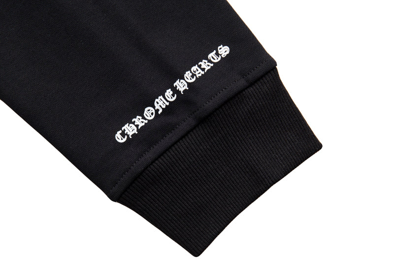 Chrome Hearts Red Horseshoe Logo Zip Up Hoodie 5005