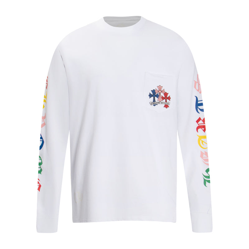 Chrome Hearts Multi Color Cross Cemetery L/S T-shirt 8003