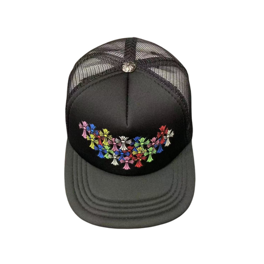 Chrome Hearts Multi Color Crosses Trucker Hat