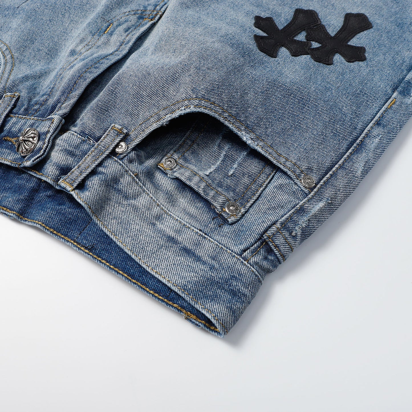 Chrome Hearts New Denim shorts 9920