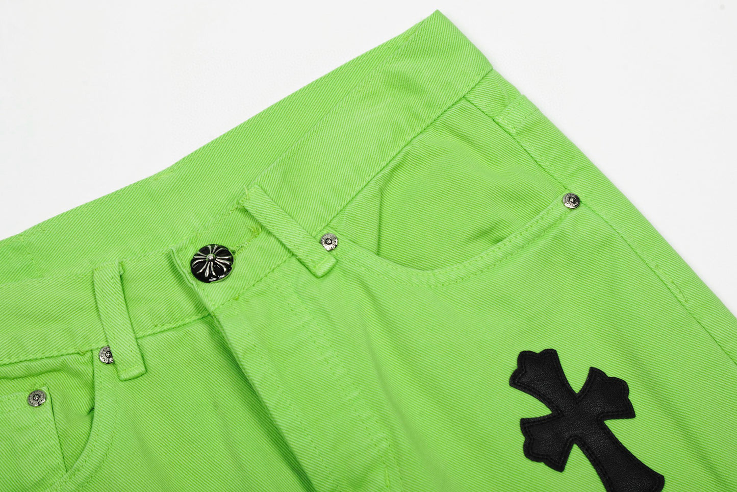Chrome Hearts Limited edition green cow jeans