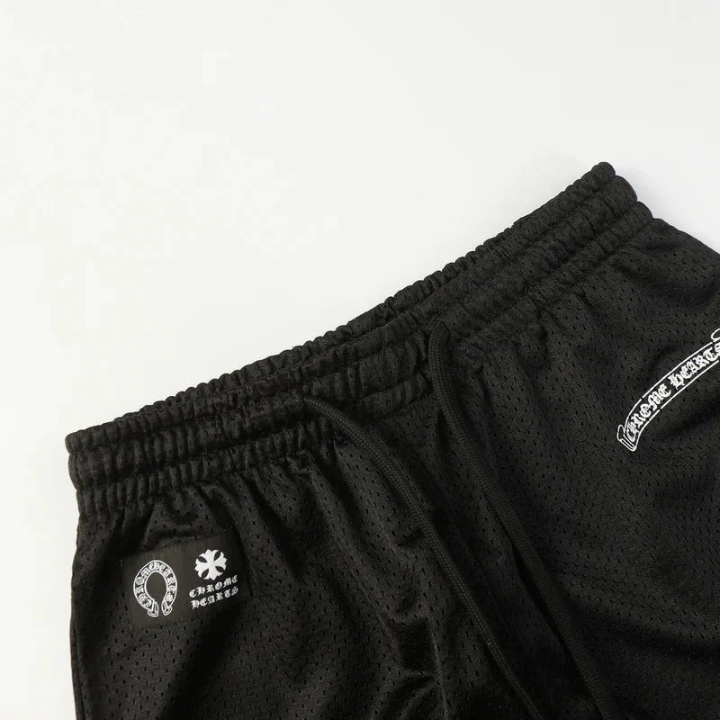 Chrome Hearts Mattyboy graffiti red mesh track pants 9997