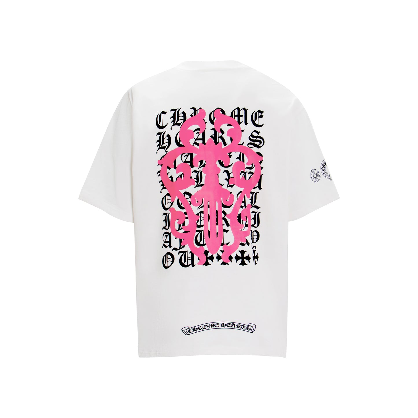 Chrome Hearts Script Dagger Logo Short Sleeve Tee 6025