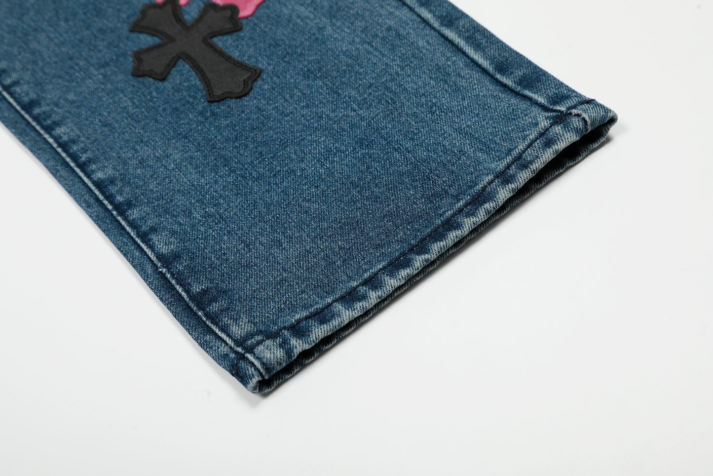 Chrome Hearts Limited edition colorful leather multi-color high street work jeans