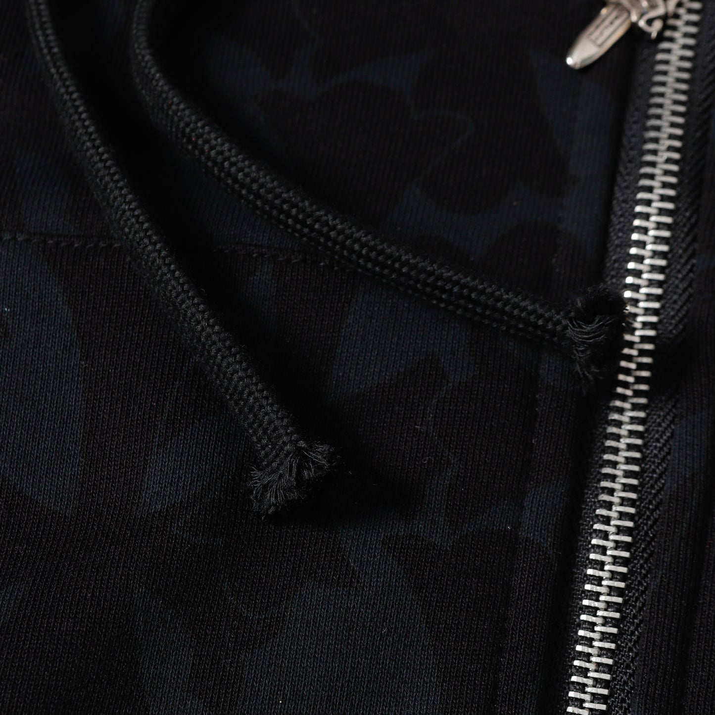Chrome Hearts Black Tonal Monogram Scroll Horseshoe Logo Zip Up Hoodie 9818
