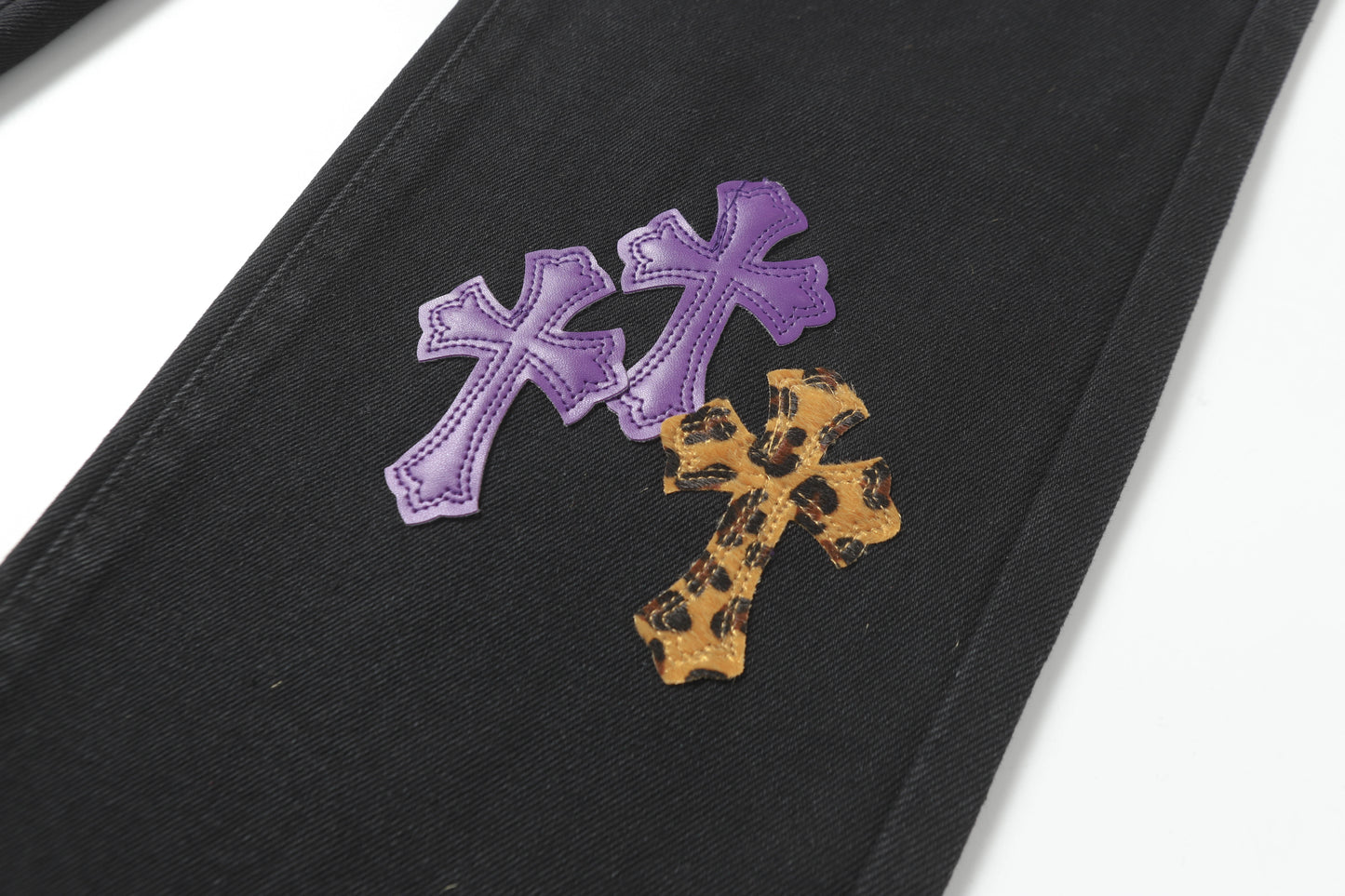 Chrome Hearts Cross Patch Denim Jeans 9981