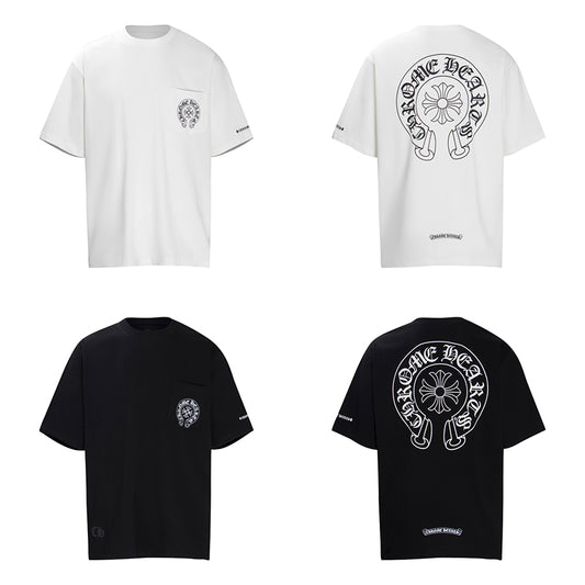 Chrome Hearts Classic Horseshoe Logo Short Sleeve T-shirt 6013