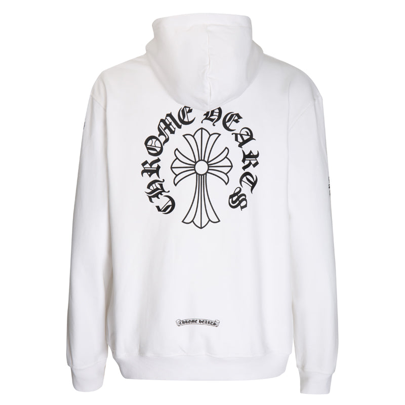 Chrome Hearts Letter Printed Long Cross Flower Arm Zipper Sweatshirt 5007