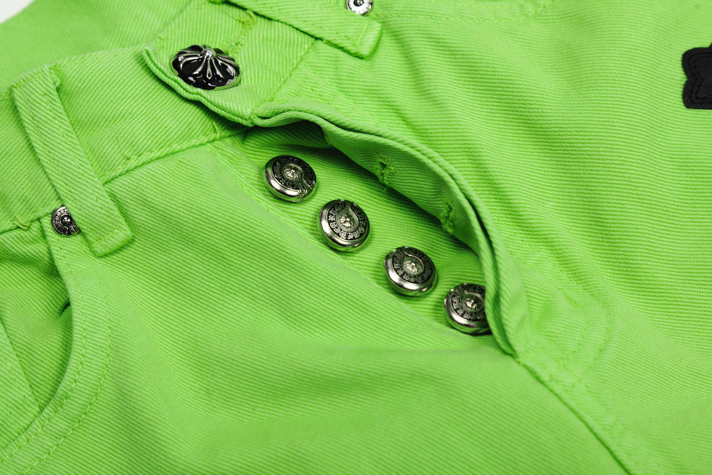 Chrome Hearts Limited edition green cow jeans