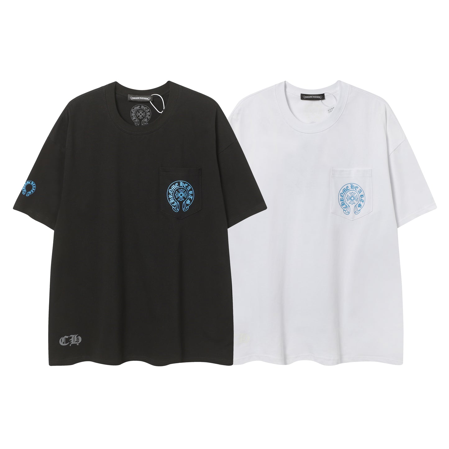 Chrome Hearts Triple Cross Logo Short Sleeve T-shirt 2237