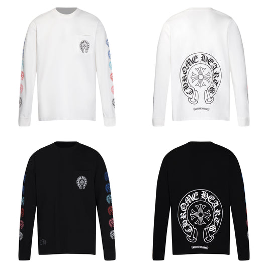 Chrome Hearts Multi Color Horse Shoe L/S T-shirt 8009