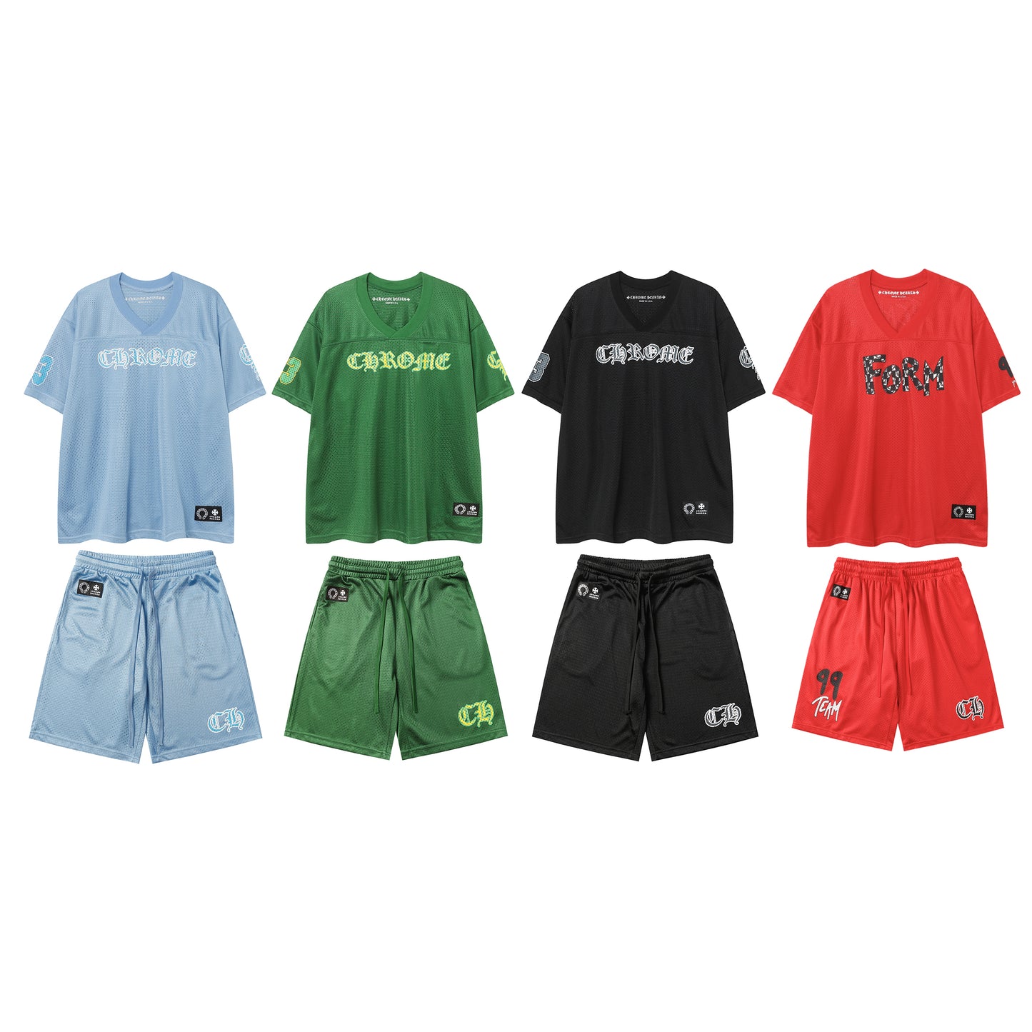 Chrome Hearts x Matty Boy PPO Form Team Mesh Warm Up Jersey Shorts 9996-2