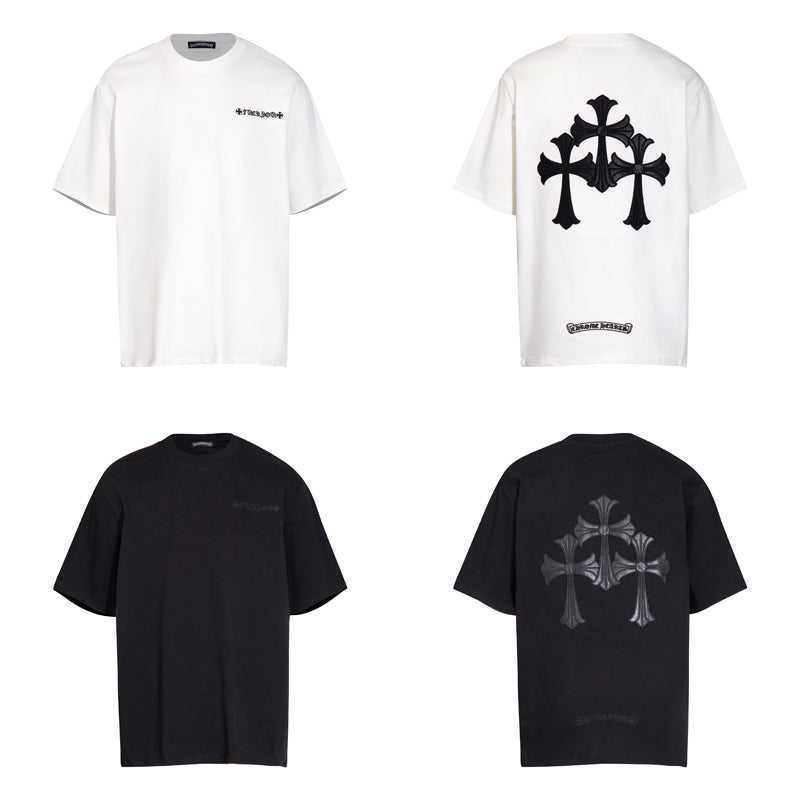 Chrome Hearts Leather Cross Short Sleeves 6091