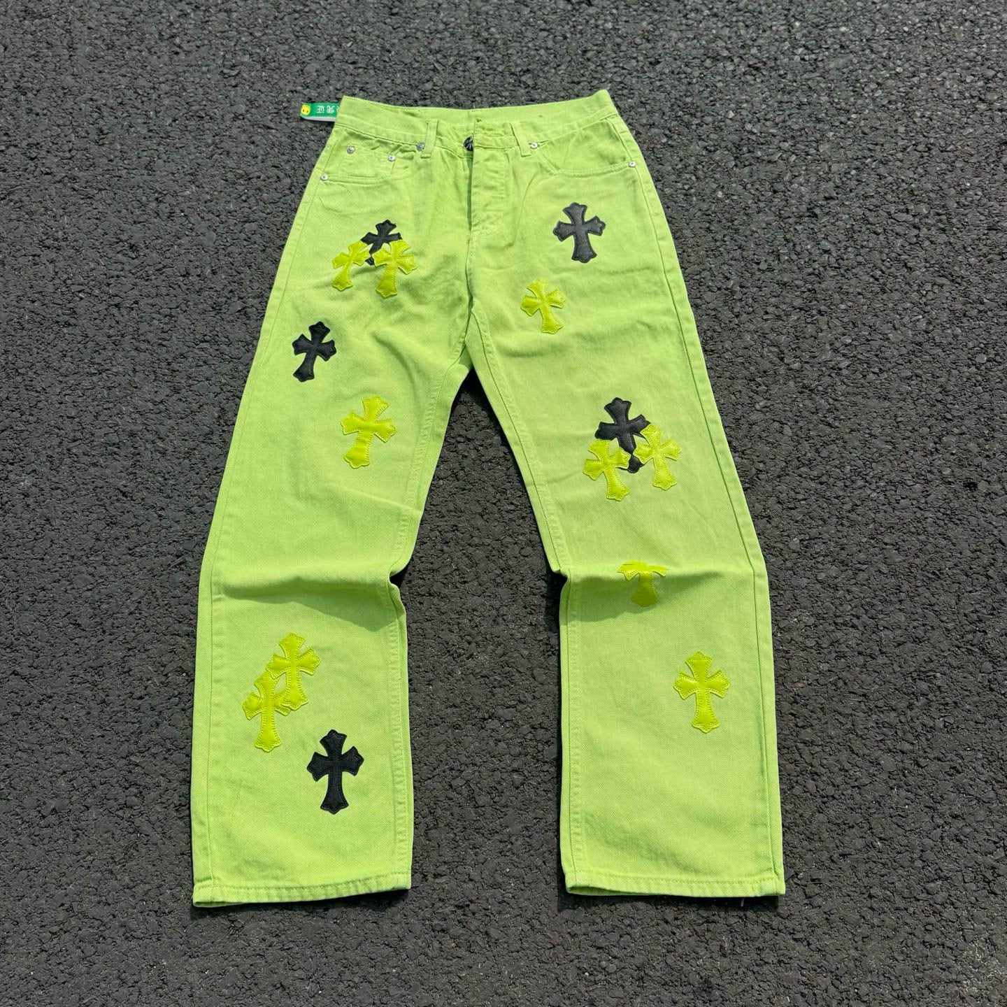 Chrome Hearts Limited edition green cow jeans