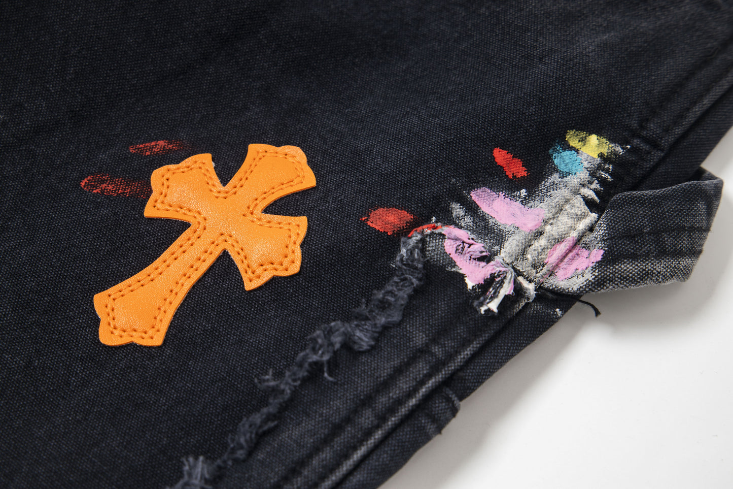 Chrome Hearts Gallery Dept Cross Patch Flare Denim Jeans 8176