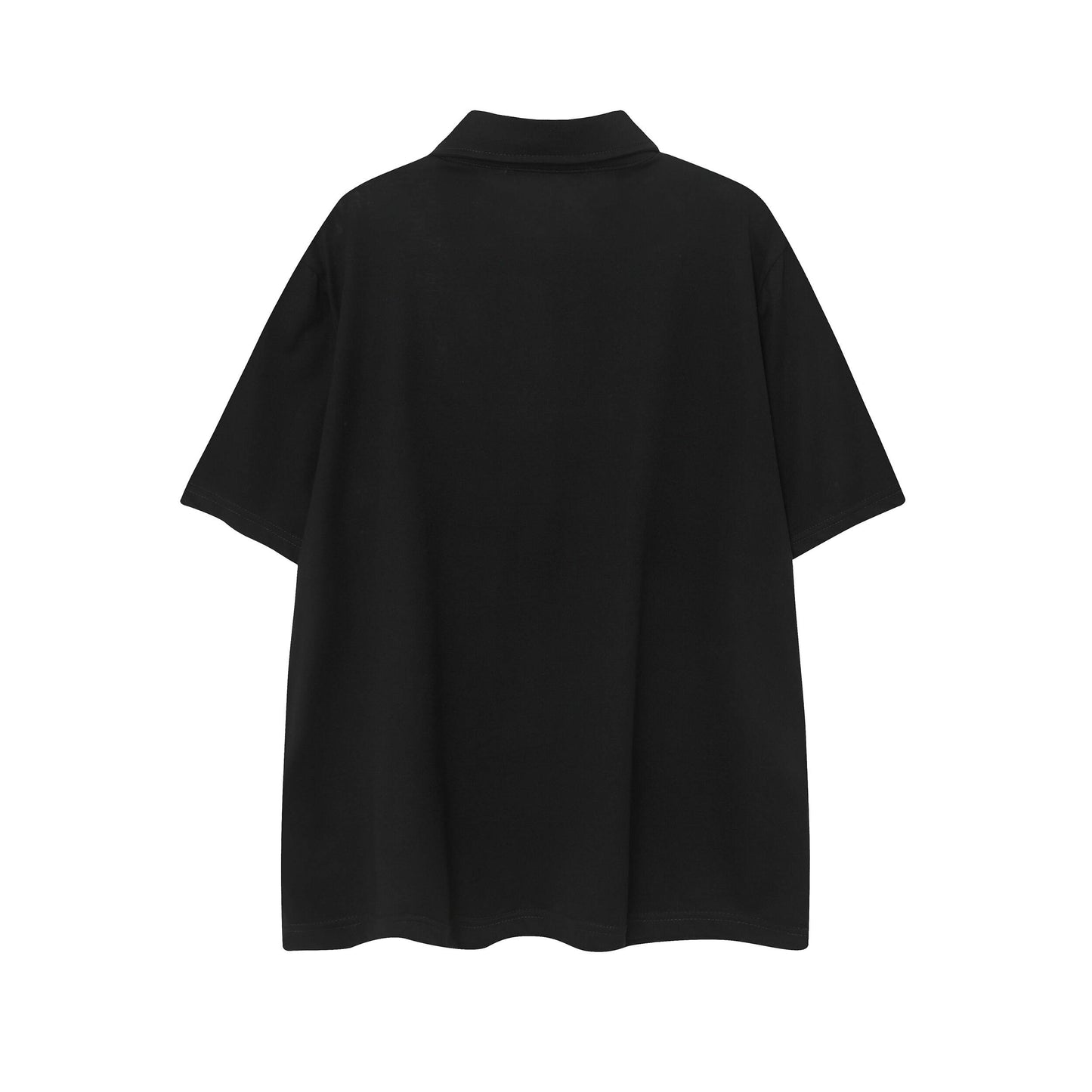 Chrome Hearts Horseshoe print lapel polo shirt 9995