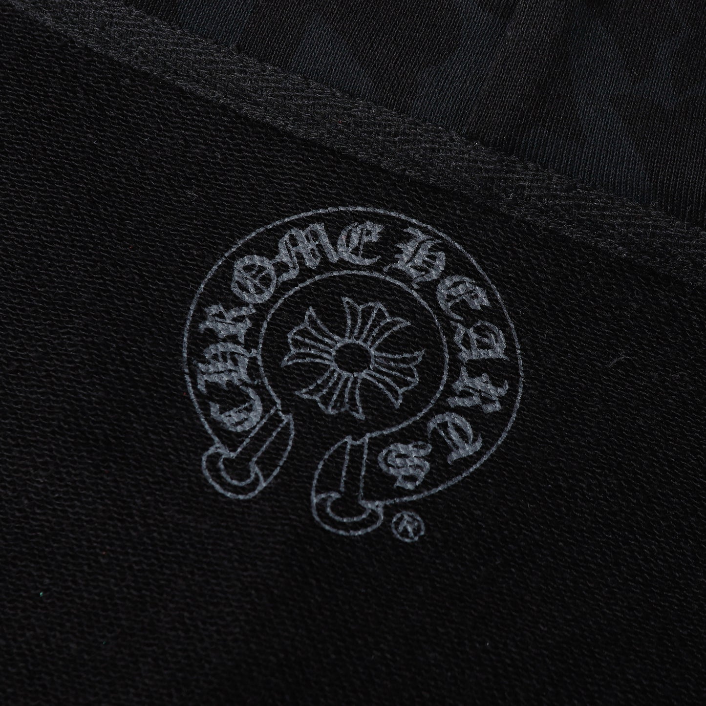 Chrome Hearts Black Tonal Monogram Scroll Horseshoe Logo Zip Up Hoodie 9818
