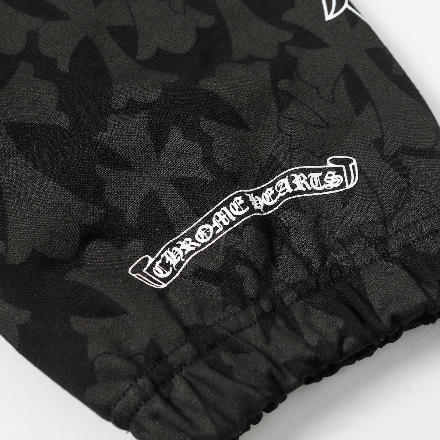 Chrome Hearts Black Tonal Monogram Horseshoe Logo Jogger Pants 1021
