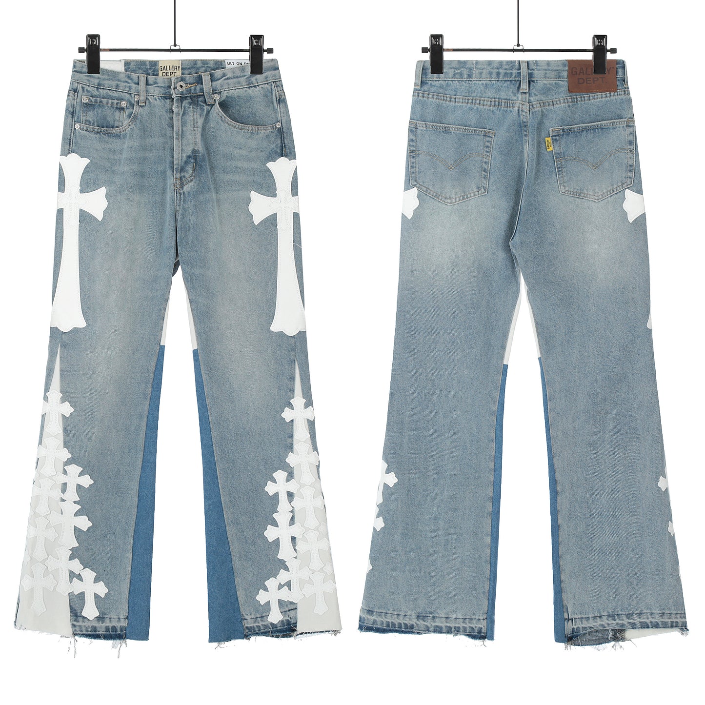 Chrome Hearts Gallery Dept Cross Patch Flare Denim Jeans 8146
