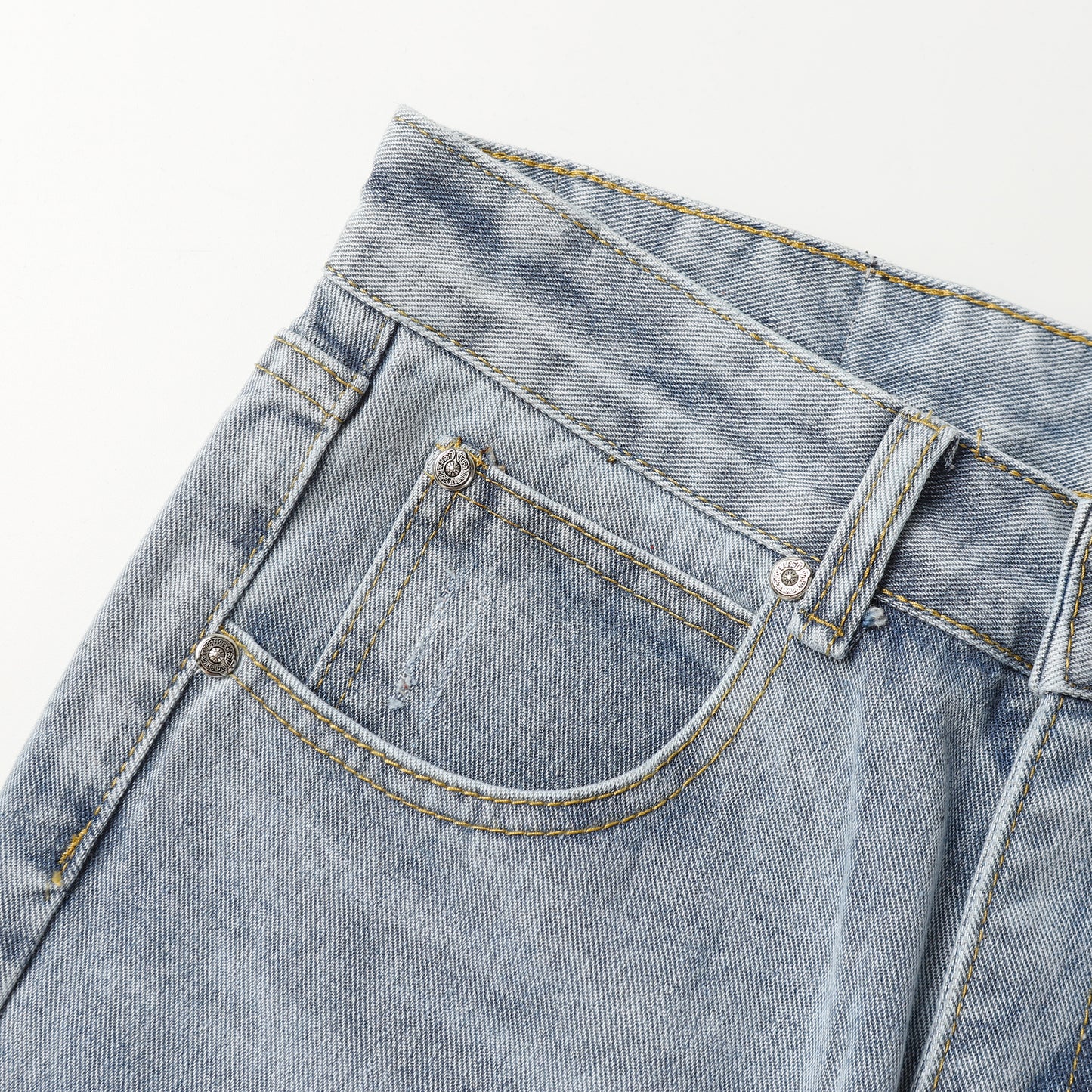 Chrome Hearts Cross Leather Patch Jeans 9957