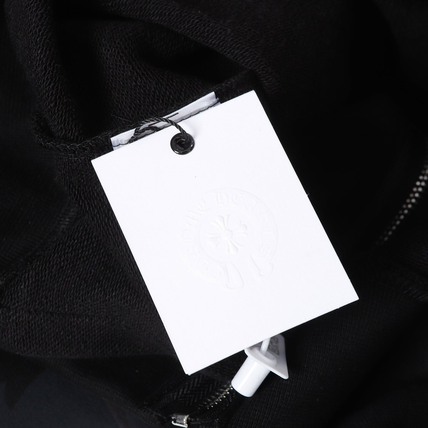 Chrome Hearts Black Tonal Monogram Scroll Horseshoe Logo Zip Up Hoodie 9818