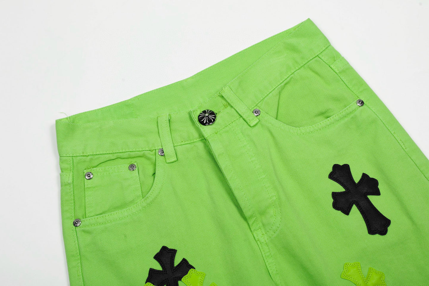 Chrome Hearts Limited edition green cow jeans