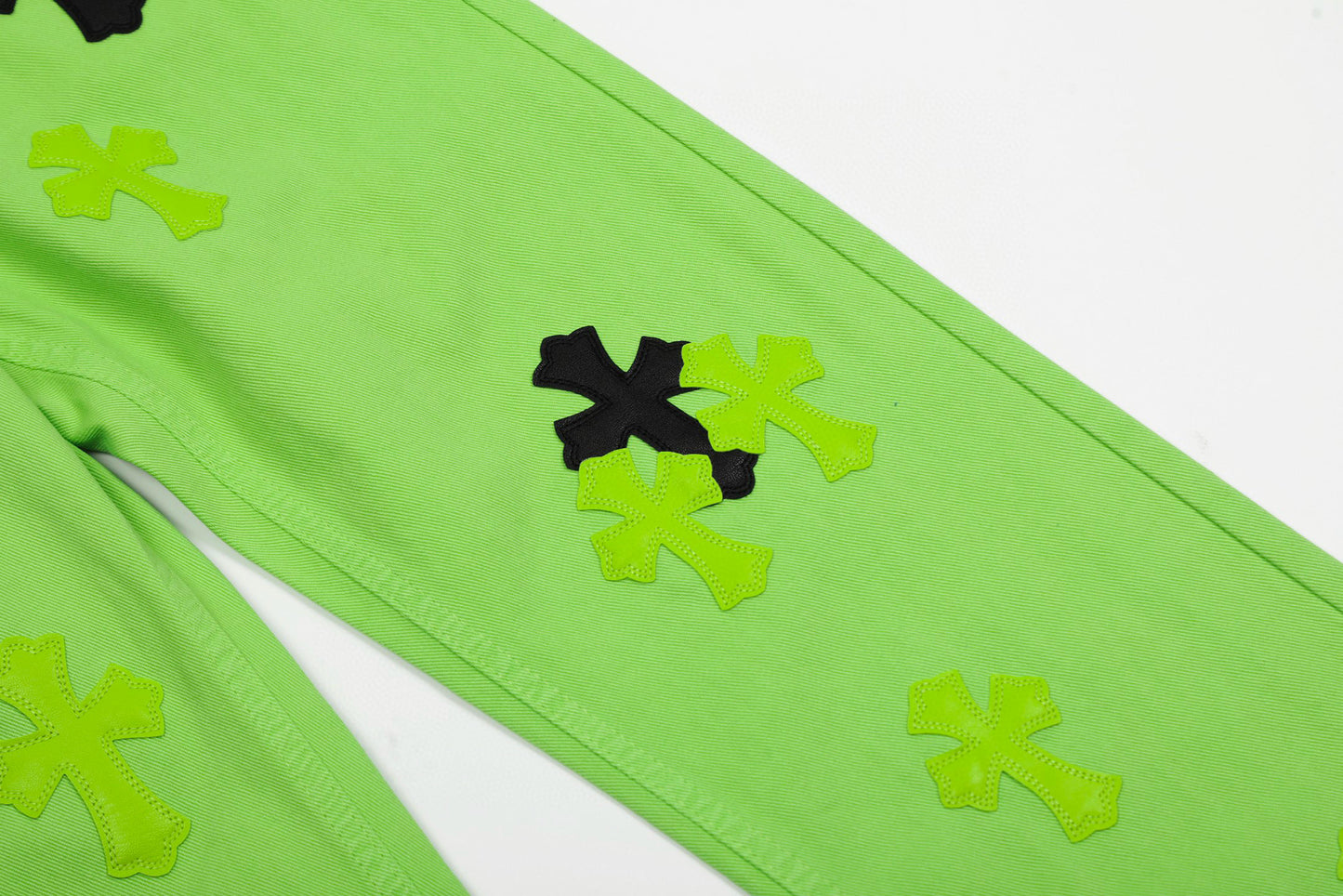 Chrome Hearts Limited edition green cow jeans