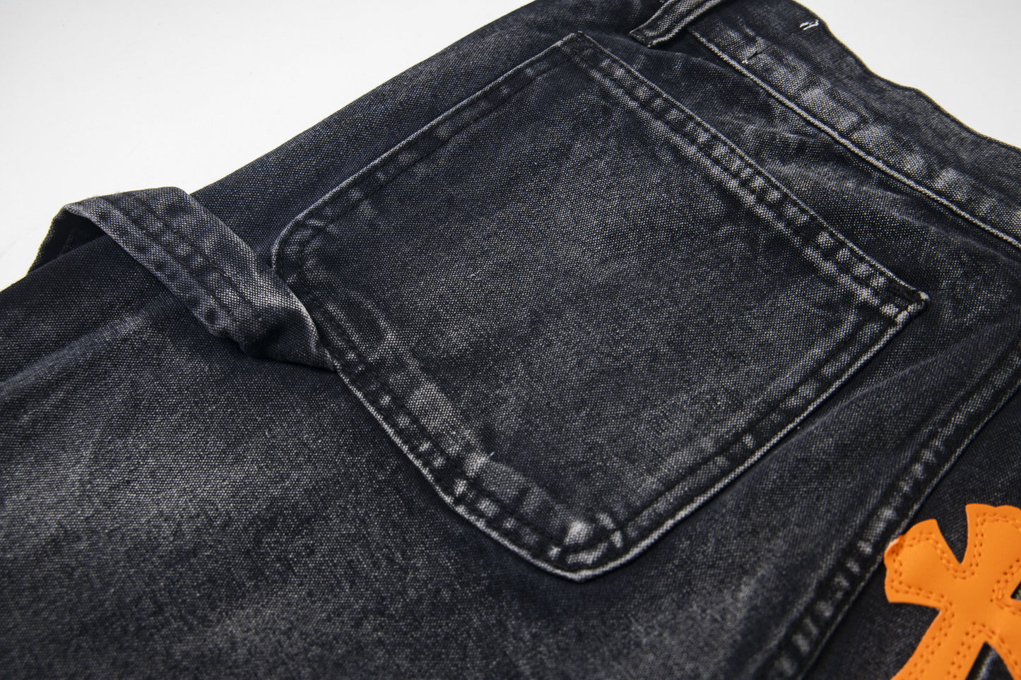 Chrome Hearts Gallery Dept Cross Patch Flare Denim Jeans 8176