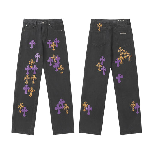 Chrome Hearts Cross Patch Denim Jeans 9981