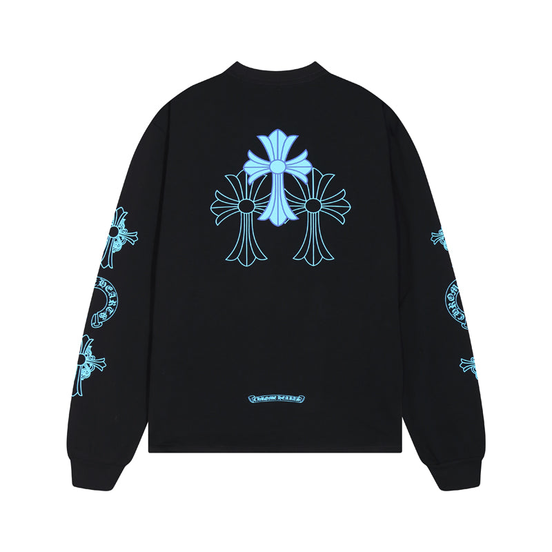 Chrome Hearts Triple Cross Logo L/S T-shirt 8018