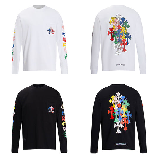 Chrome Hearts Multi Color Cross Cemetery L/S T-shirt 8003