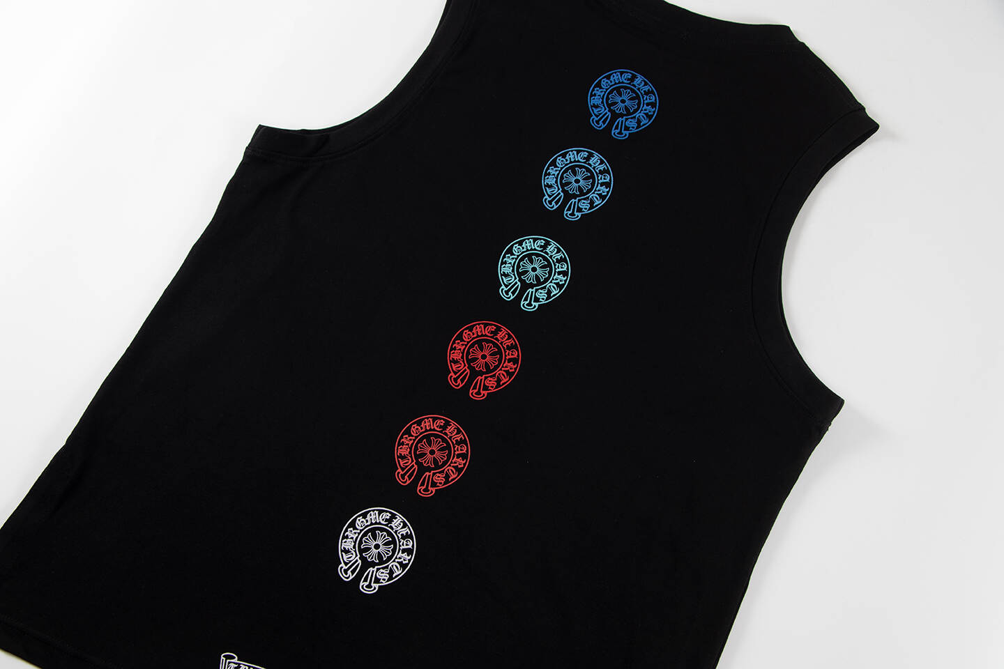 Chrome Hearts Rainbow horseshoe print tank top T-shirt TB40