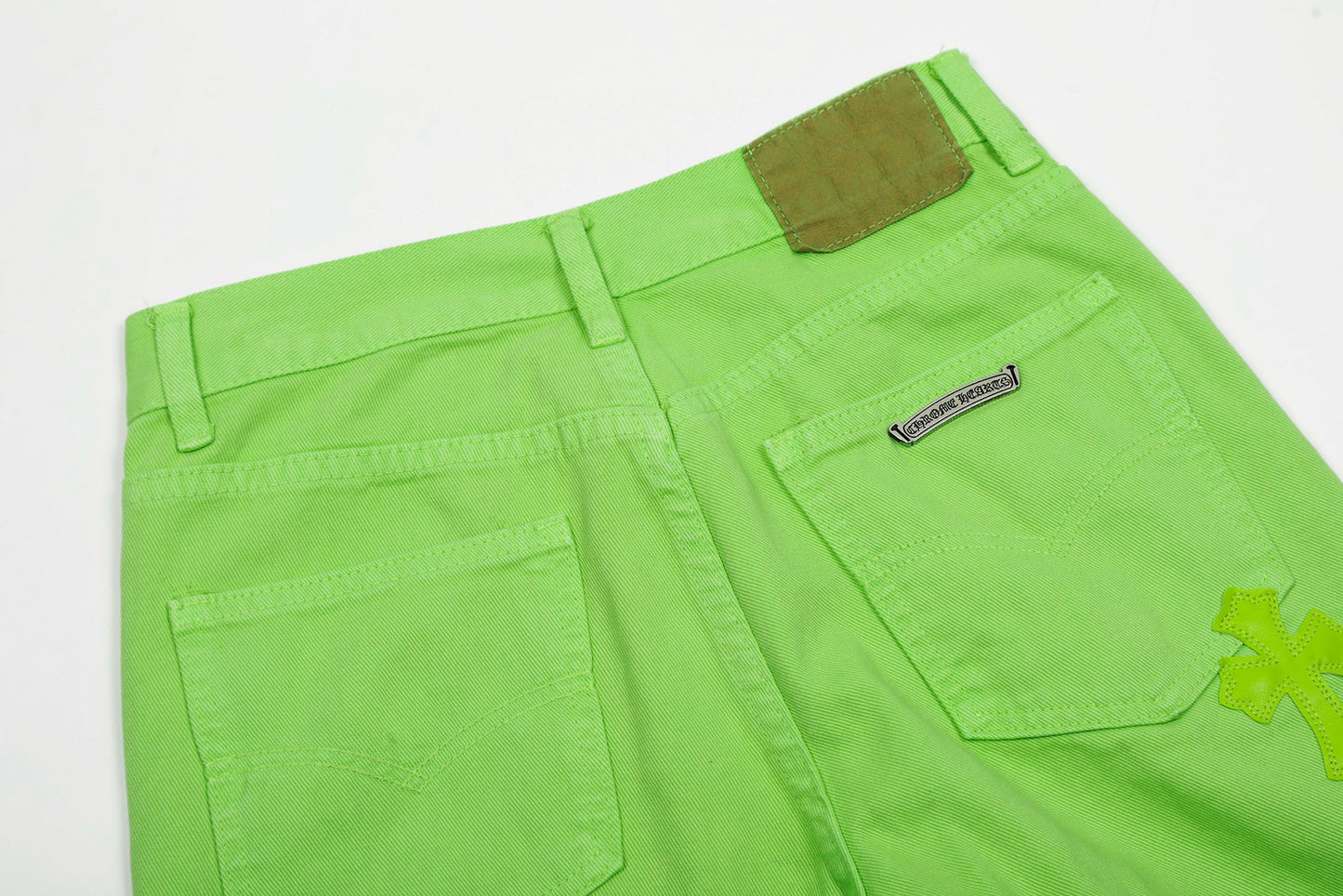 Chrome Hearts Limited edition green cow jeans
