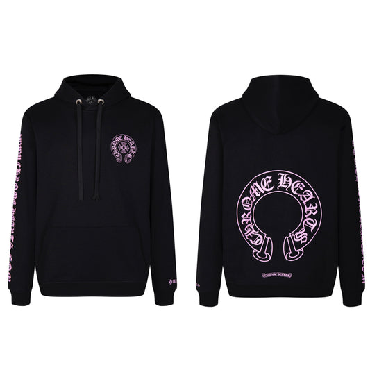 Chrome Hearts  Purple Horseshoe Logo Hoodie 7026
