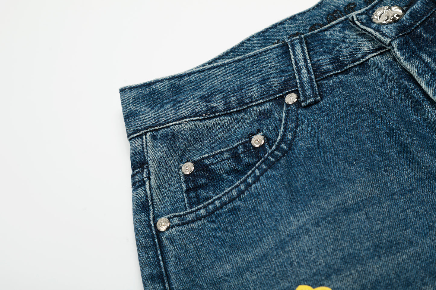 Chrome Hearts Limited edition colorful leather multi-color high street work jeans