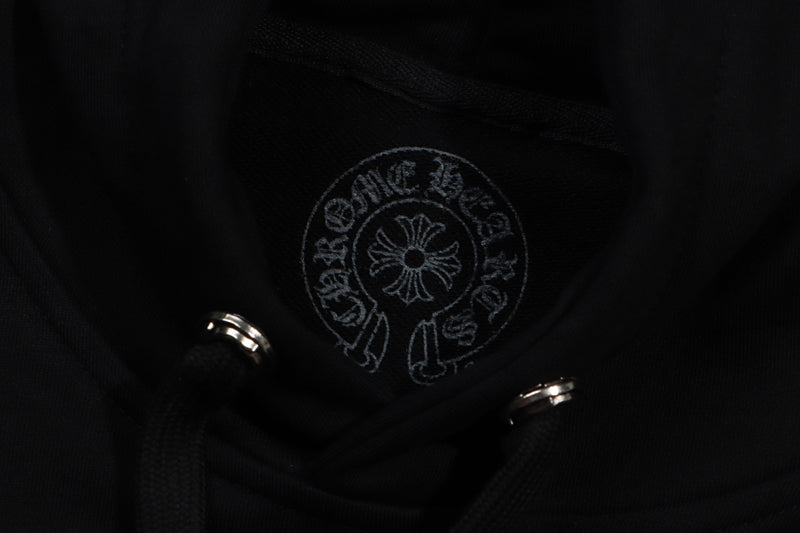 Chrome Hearts Purple Horseshoe Logo Hoodie 7026