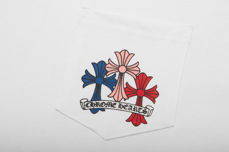 Chrome Hearts Multi Color Cross Cemetery L/S T-shirt 8003