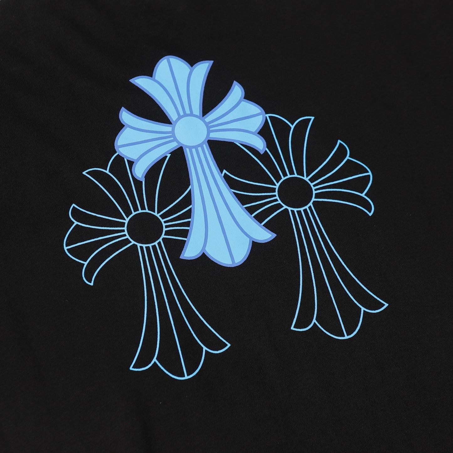 Chrome Hearts Triple Cross Logo Short Sleeve T-shirt 2237