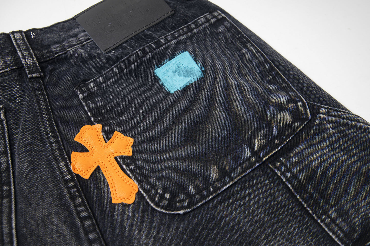 Chrome Hearts Gallery Dept Cross Patch Flare Denim Jeans 8176