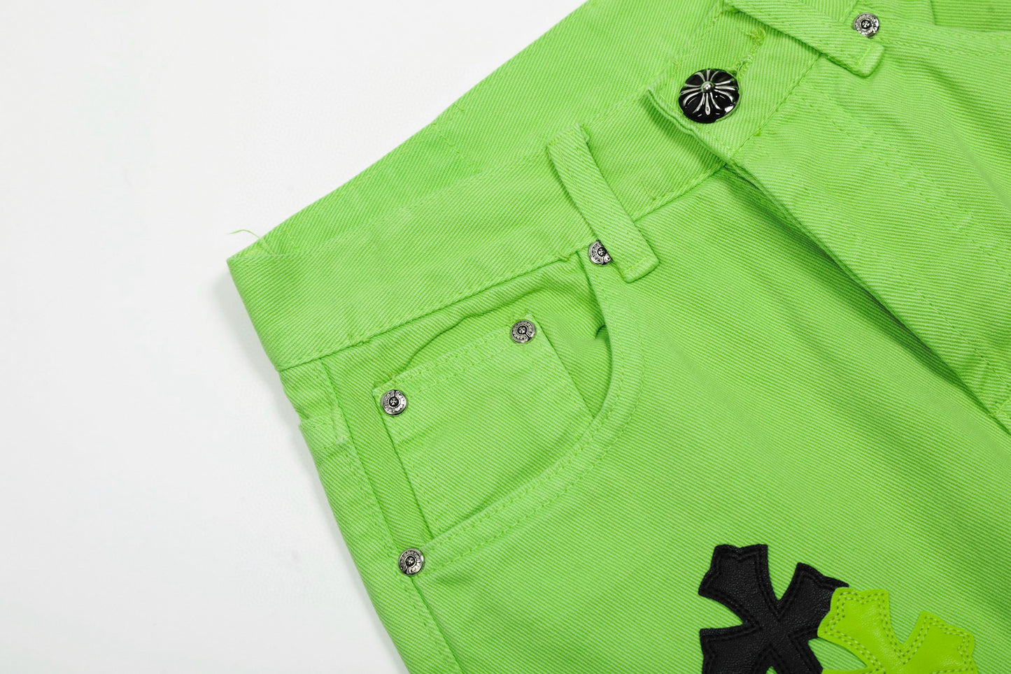 Chrome Hearts Limited edition green cow jeans