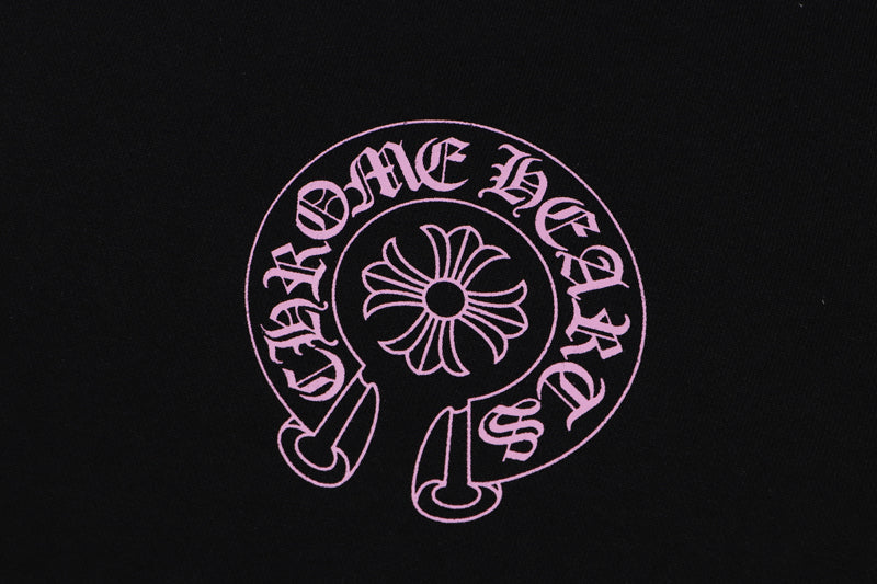 Chrome Hearts Purple Horseshoe Logo Hoodie 7026