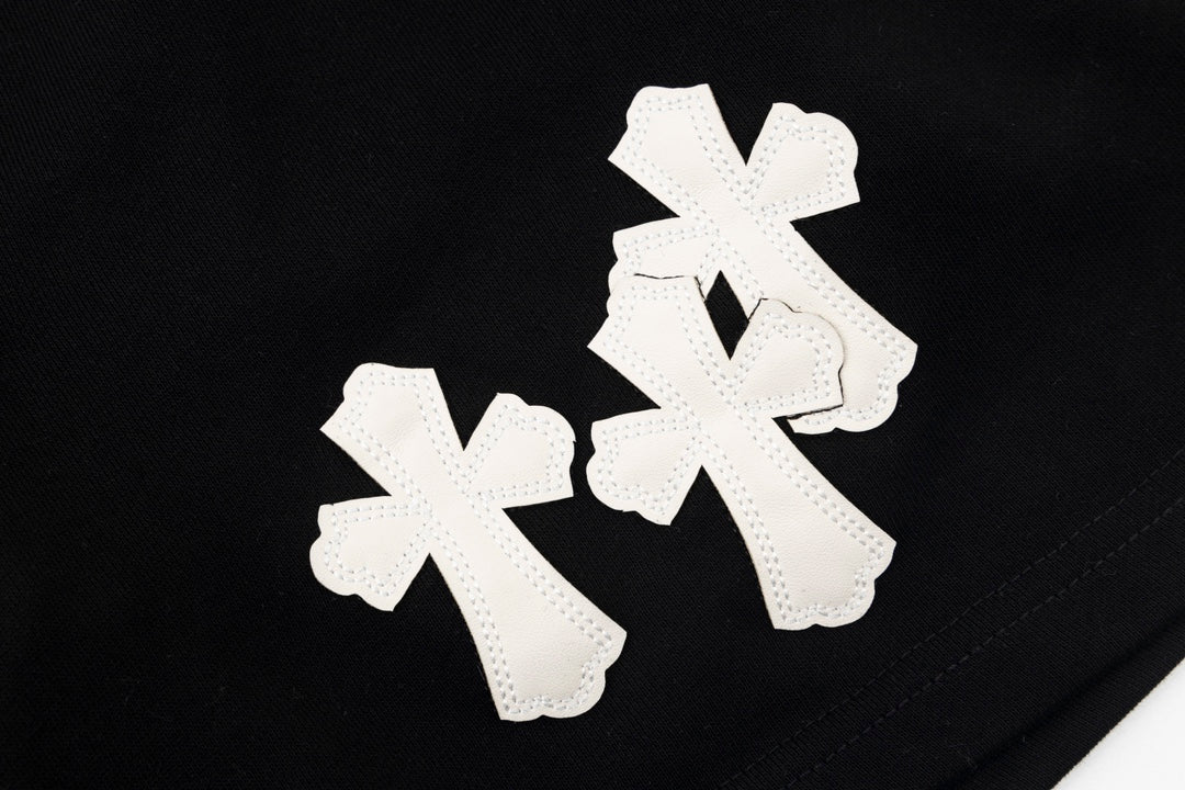 Chrome Hearts Triple Cross CH Logo Embroidered Shorts 9049