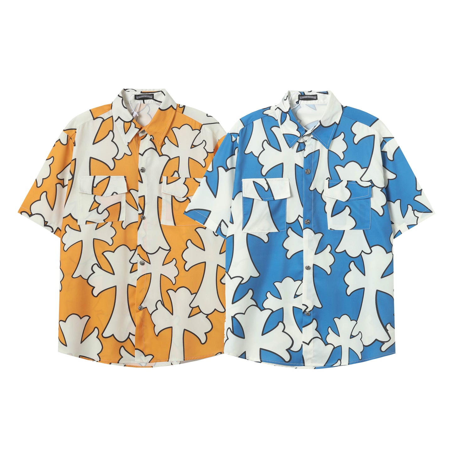 Chrome Hearts Cross short-sleeved casual shirt