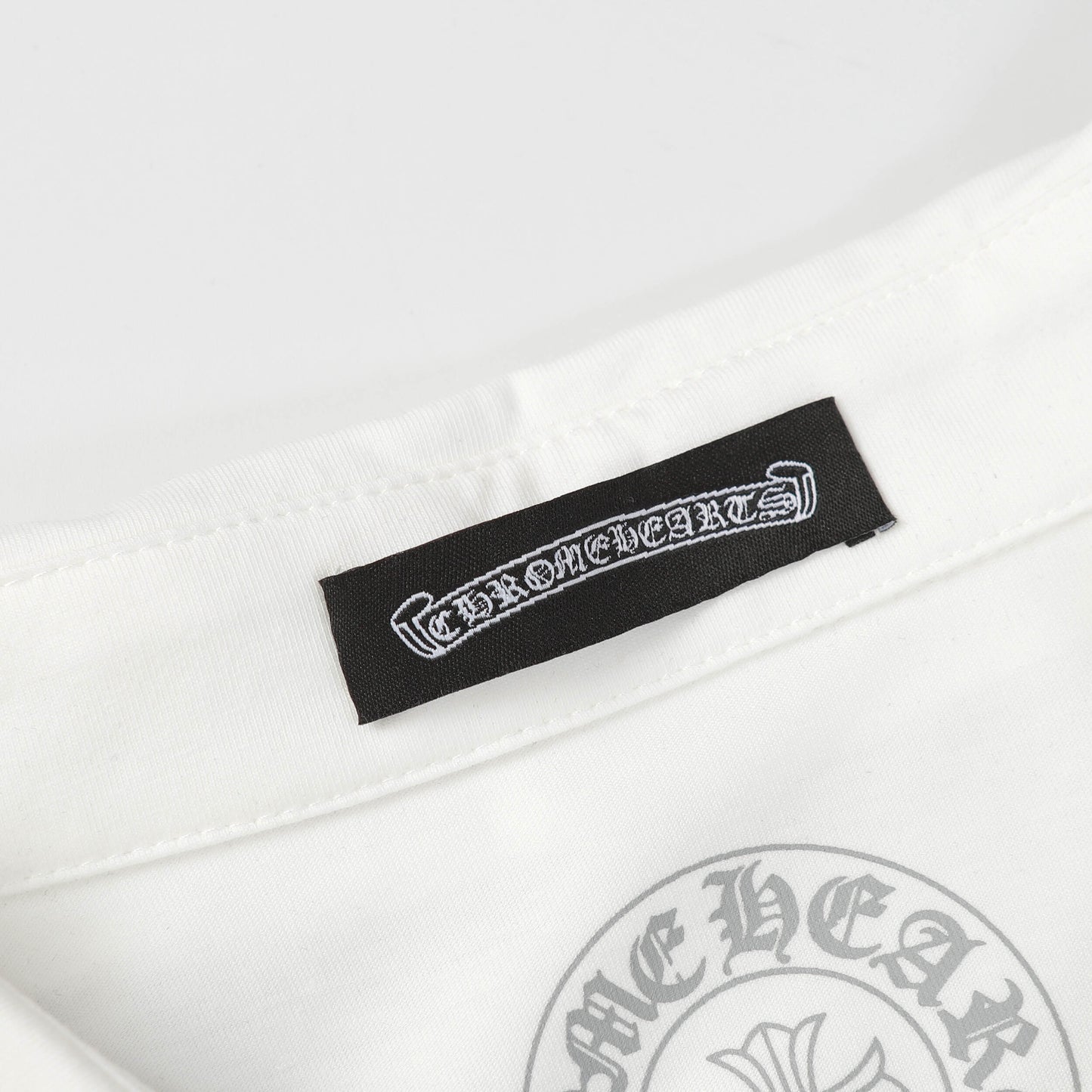 Chrome Hearts Horseshoe print lapel polo shirt 9995