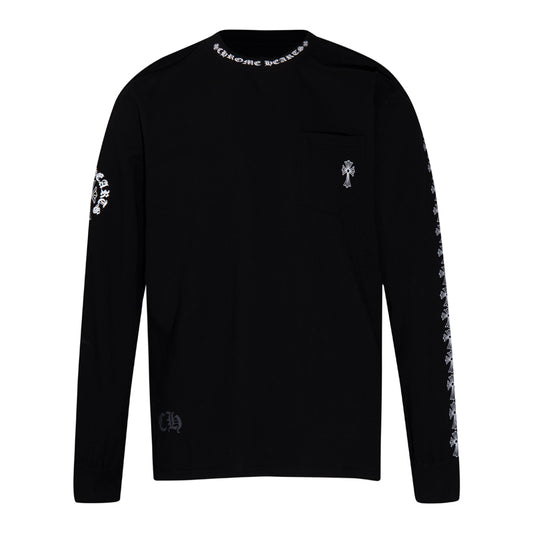 Chrome Hearts Neck Logo Cross Sleeve L/S T-shirt 9010
