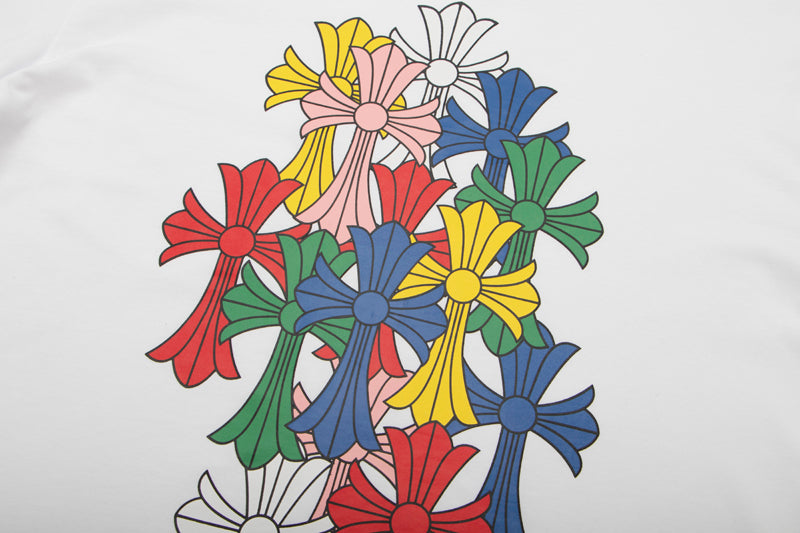 Chrome Hearts Multi Color Cross Cemetery L/S T-shirt 8003