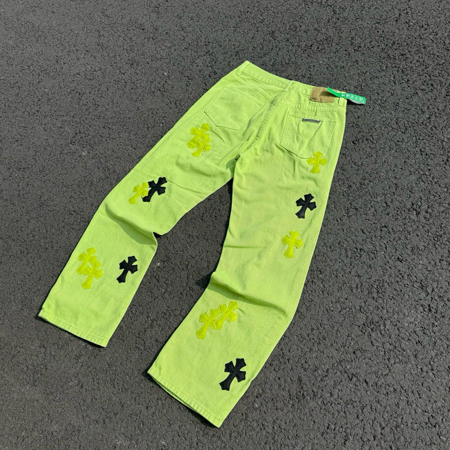 Chrome Hearts Limited edition green cow jeans
